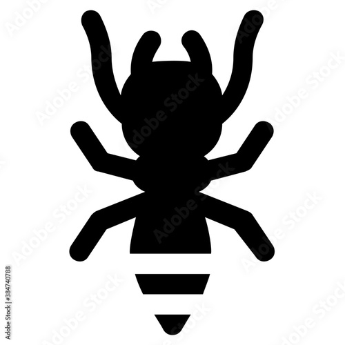 
A insect having legs depicting beetle 
