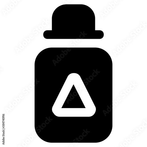 
Icon of a spray bottle having a cross sign in it depicting insecticide spray

