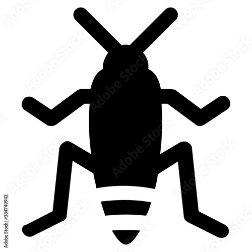 
Icon of a insect having antena and long legs depicting clover stem
