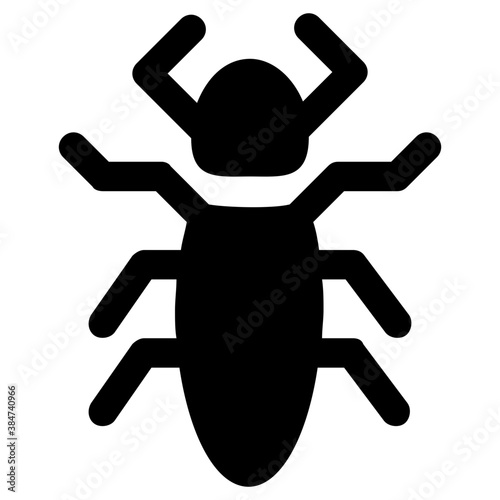 
Icon of a insect having antena and long legs depicting clover stem
