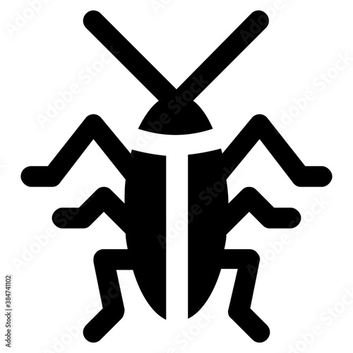 
Icon of a insect having antena and long legs depicting clover stem

