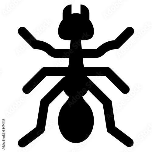 
Icon of a insect having antena and long legs depicting clover stem
