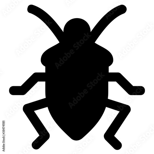 
Icon of a insect having antena and long legs depicting clover stem
