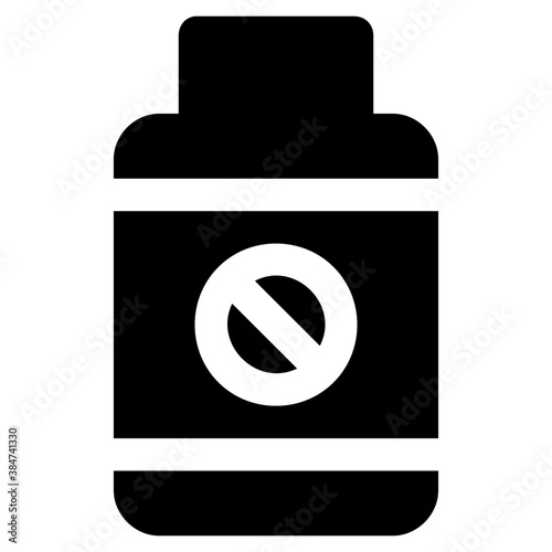 
Icon of a spray bottle having a cross sign in it depicting insecticide spray
