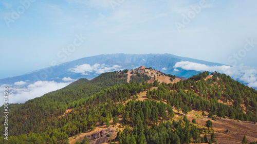 La Palma mountain landscape. Most beautiful of the Canary island. Spain