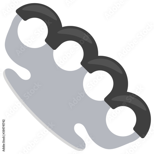 
A knuckle duster to be used as hand weapon 
