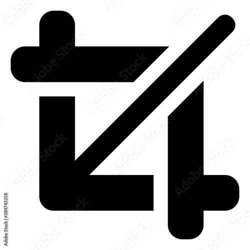 
A cutting image tool also called crop tool 
