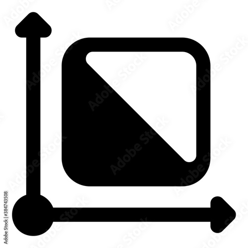 
Isolated icon design of exposure editor
