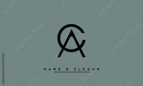AC, CA, A, C  Abstract Letters Logo Monogram