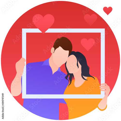 
A couple together showing love and care 
