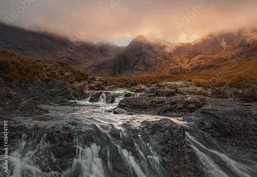 Sunrise in the mountains - Fairy Pools (Scotland)