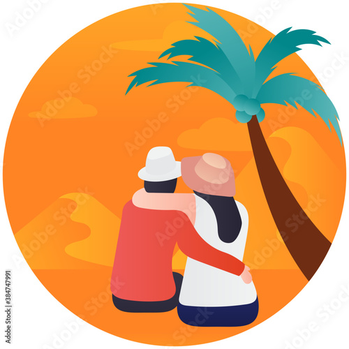 
A couple together showing love and care 
