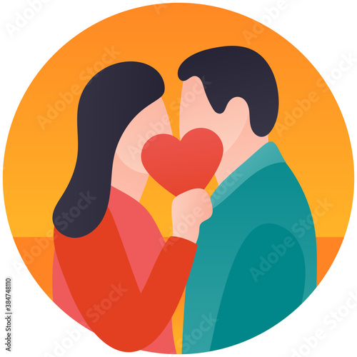 
A couple together showing love and care 
