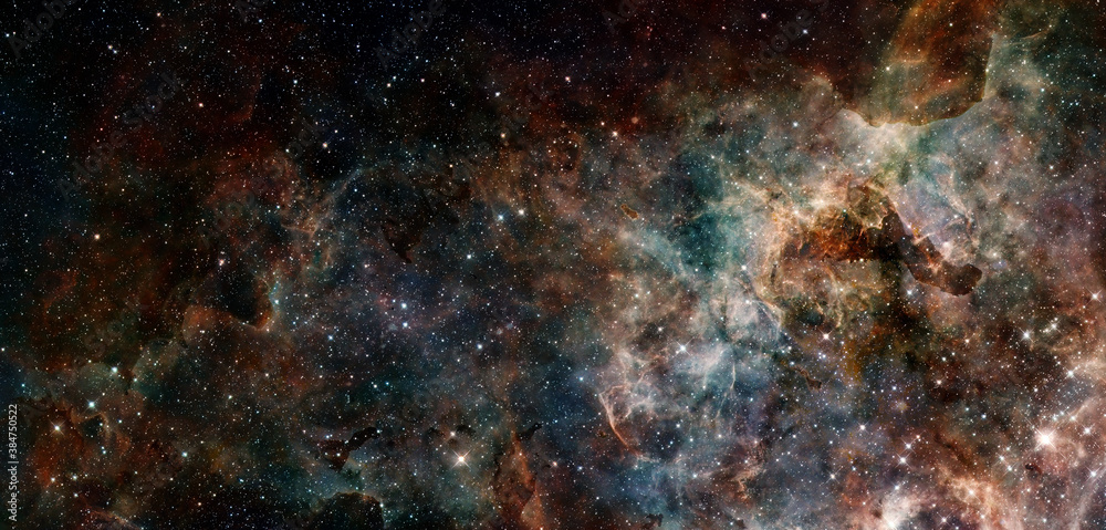Fototapeta premium Abstract space background. Elements of this image furnished by NASA