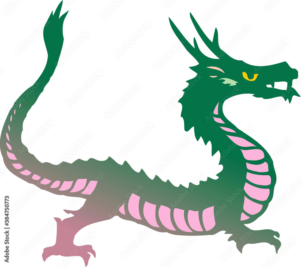 Obraz premium 竜横向き全身