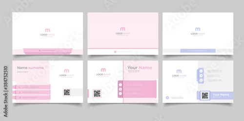 creative modern name card and business card	
