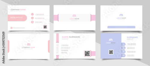 creative modern name card and business card	
