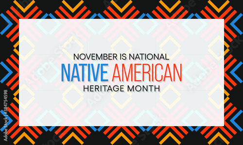 Vector illustration on the theme of Native American heritage month observed each year during November.