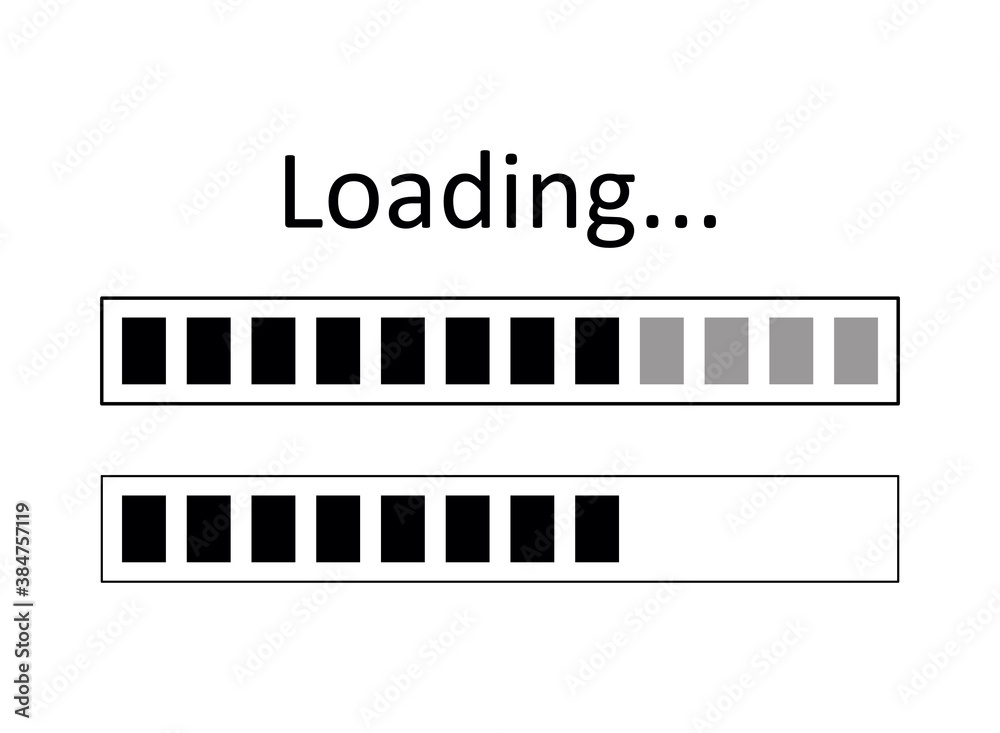 Vector illustration of loading icons. Progress symbol for graphic and web design. Vector illustration of loading icons. Progress symbol for graphic and web design.