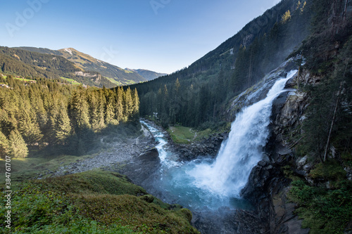 The Krimml Waterfalls in the High Tauern National Park  Krimml  Austria