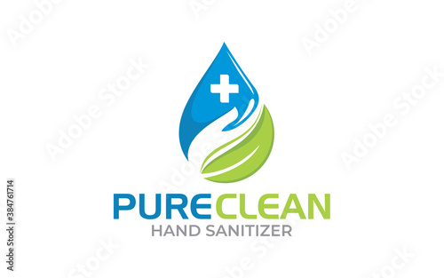 Illustration graphic vector of hand sanitizer logo design 1