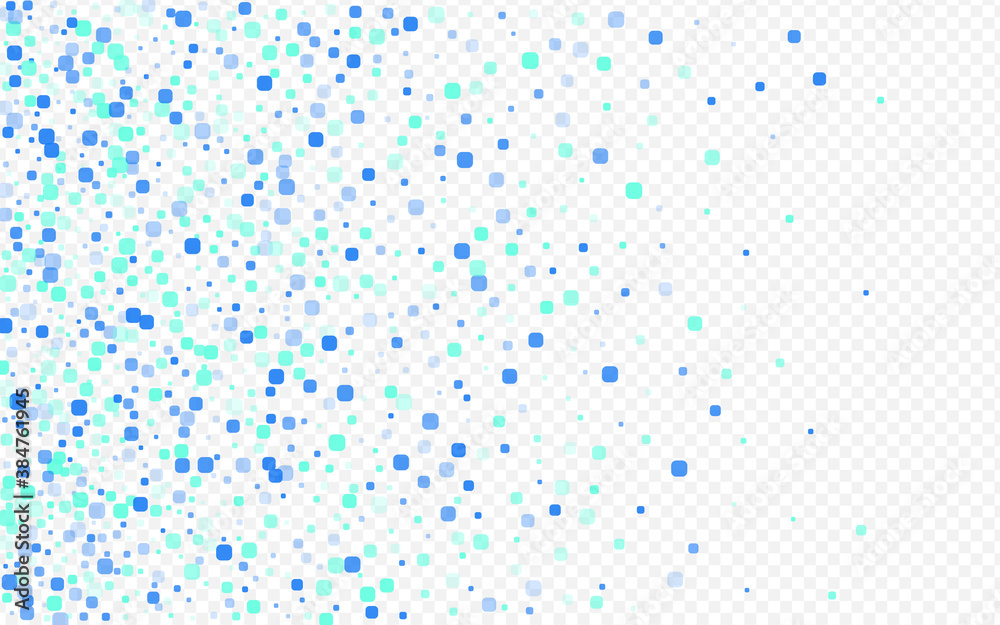 Blue Confetti Effect Vector Transparent 