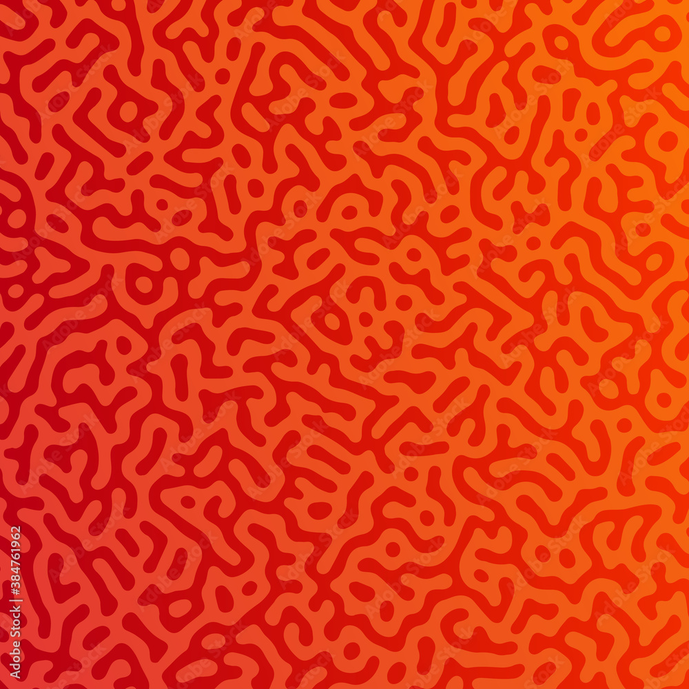 Fototapeta premium Turing reaction colorful background