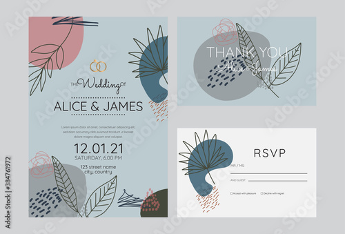 Abstract wedding invitation. Good for cover, invitation, banner, placard, brochure, poster, card, flyer and other.