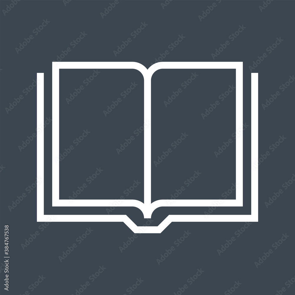 Book Thin Line Vector Icon. Flat icon isolated on theblack background. Editable EPS file. Vector illustration. Book Thin Line Vector Icon. Flat icon isolated on theblack background. Editable EPS file. Vector illustration.