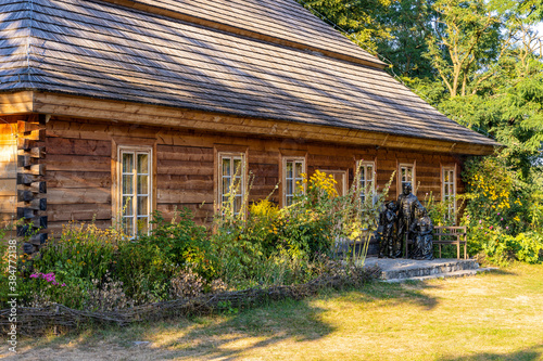 Panoramic view of Zeromszczyzna - park and historic museum manor house of Stefan Zeromski polish literate, poet and writer in Ciekoty, Poland photo