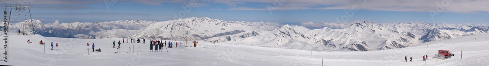 ski schi piste  panorama