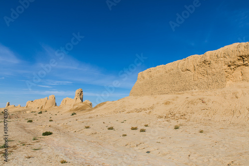 ruins of ancient city Sauran near Turkistan, Kazakhstan one of the Silk road trade spots