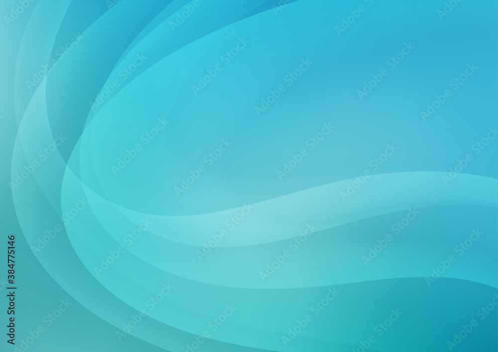 Naklejka premium Light BLUE vector template with bent lines.