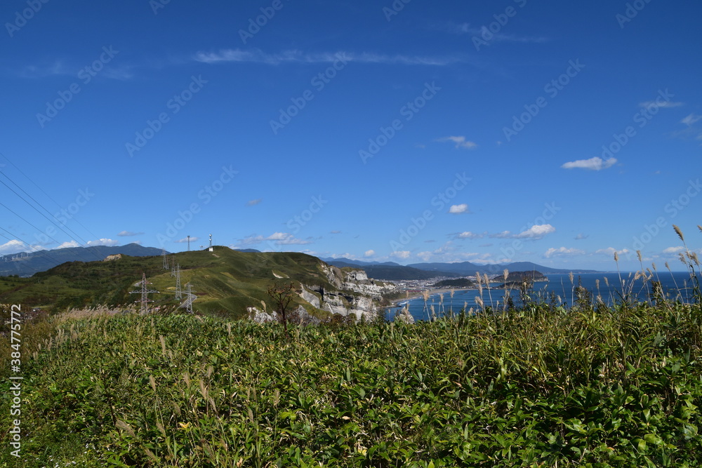 The view of Muroran City in Japan