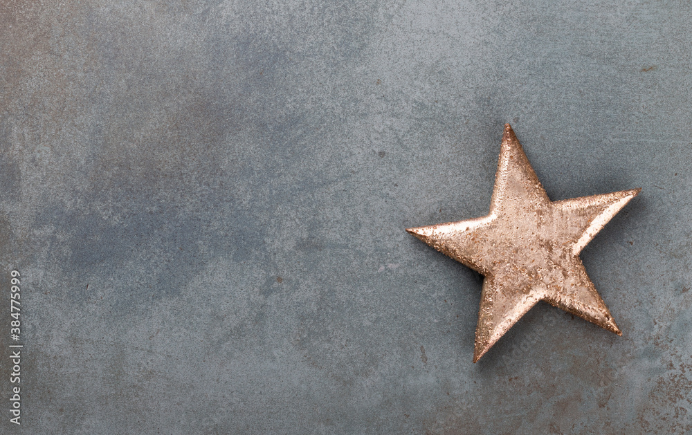 Christmas decoration. Christmas star on rustic dark background. Christmas decoration. Christmas star on rustic dark background.