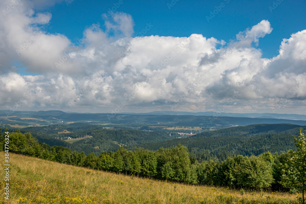 panorama z Błędnych Skał - Dolina Kłodzka