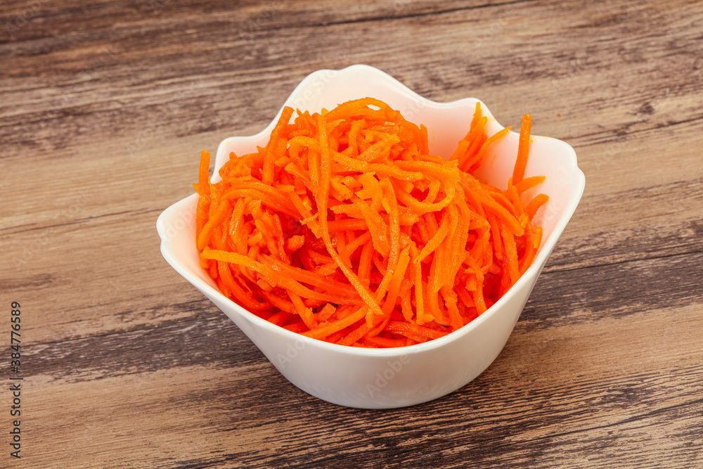 Korean carrot in the bowl Korean carrot in the bowl