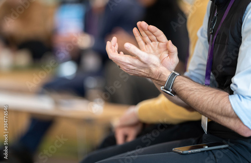 Applause at a Business Conference Meeting