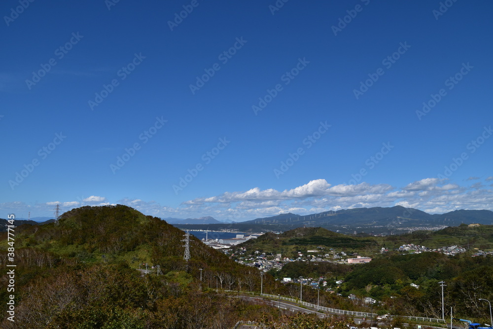 Obraz premium The view of Muroran City in Japan