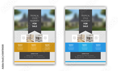 Real Estate Flyer design, poster, brochure, cover design layout.	
