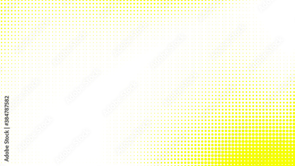 Dots halftone white yellow color pattern gradient texture with technology digital background. Dots pop art comics with summer background. Dots halftone white yellow color pattern gradient texture with technology digital background. Dots pop art comics with summer background.