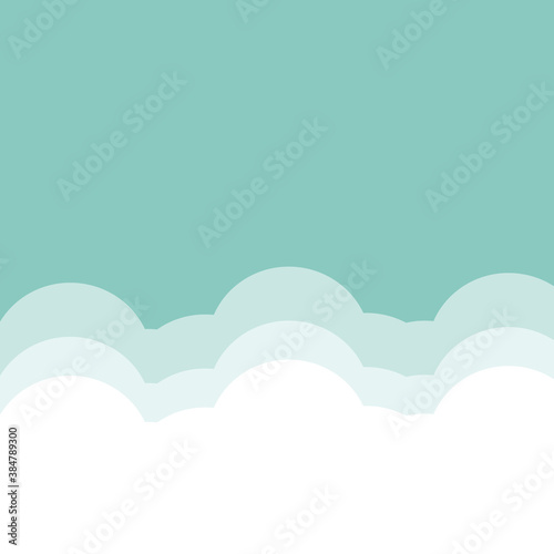 Sky clouds background abstract design. Vector illustration