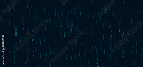 Light and gradient square pattern Move quickly on a dark background Modern technology concept Blue background from fast moving fluorescent particles 3d illustration
