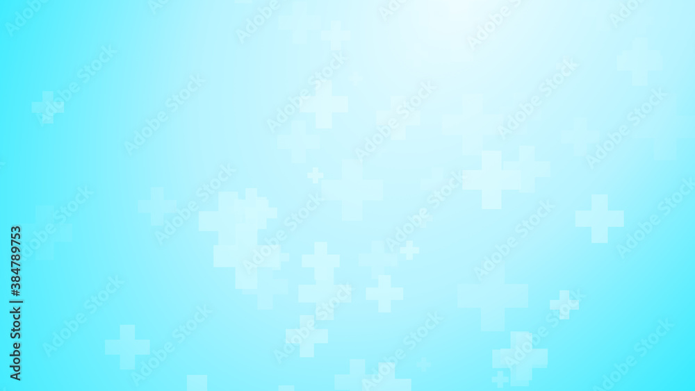 Medical health blue cross pattern background. Abstract healthcare technology and science concept. Medical health blue cross pattern background. Abstract healthcare technology and science concept.