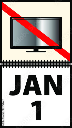 New year resolution - stop watching television. No TV. Quit TV.