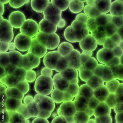 Seamless abstract green cells. Background or texture.