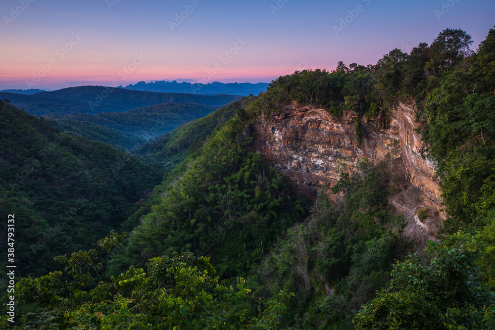 Landscape of canyon Nam Nao  Phetchabun Province,Thailand.