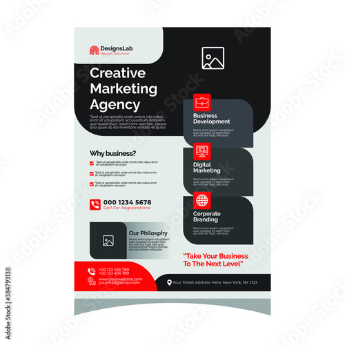 Creative A4 Size Corporate Business Flyer Design Template