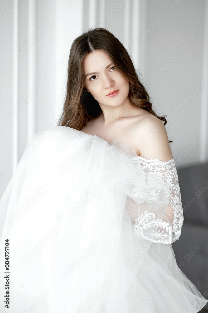 beautiful portrait of young woman in white dress beautiful portrait of young woman in white dress