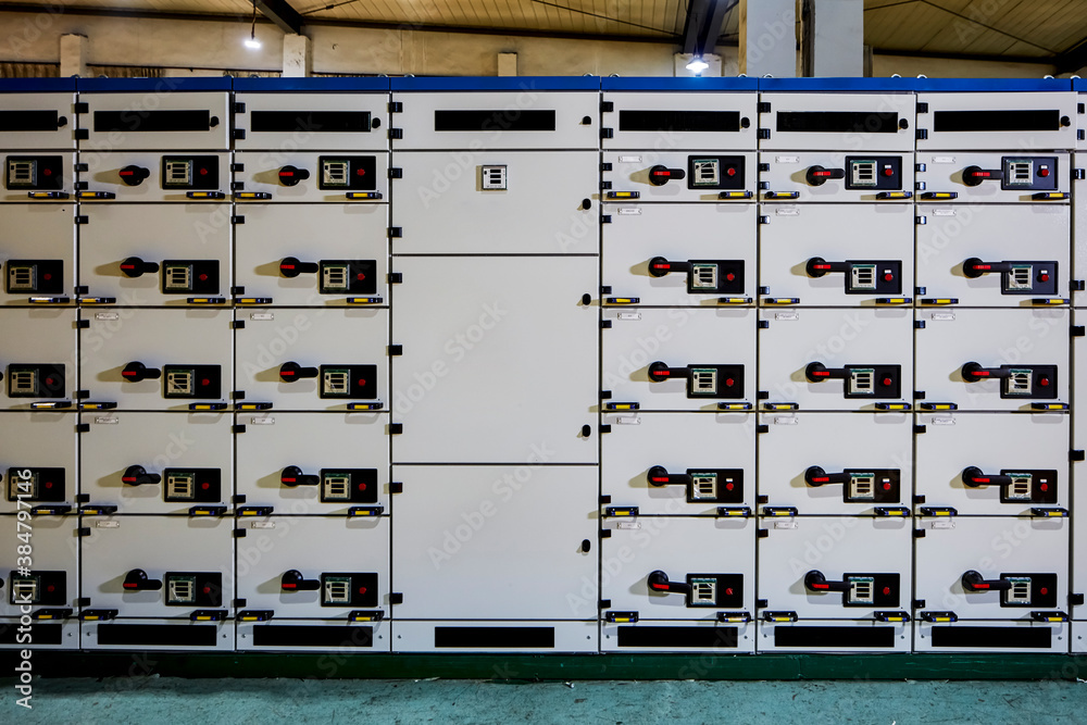 A meter station in a large factory